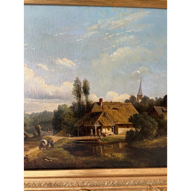 Late 19th Century Arthur James Stark Thatched Cottage Landscape Painting, Framed For Sale - Image 5 of 11