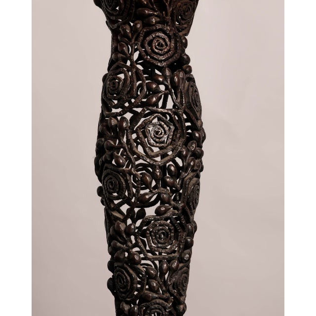 An exceptional French Art Deco table lamp, made around 1925, the result of the celebrated collaboration between Edgar...