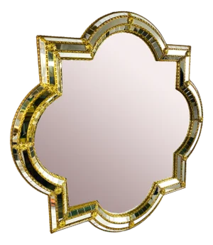 Hollywood Regency Style Wall Mounted Makeup Mirror, Italy, 1970s