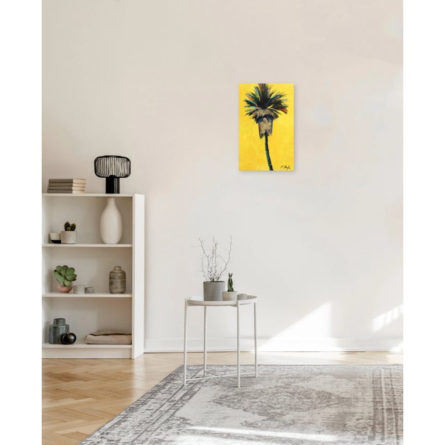 Yellow Yellow Dream - Palm Tree Landscape Original Artwork by Kathleen Keifer For Sale - Image 8 of 9