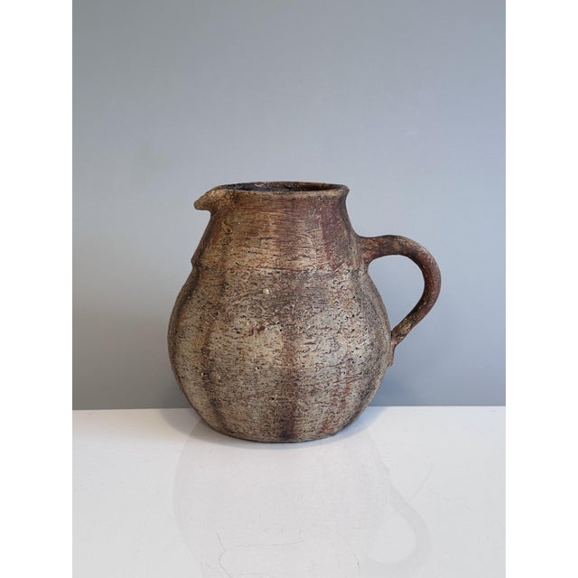 Rustic Studio Ceramic Jug Vase by Gerhard Liebenthron, Bremen, Germany, 1970s For Sale - Image 13 of 13