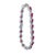 Ruby Diamond 14k White Gold Tennis Bracelet For Sale - Image 4 of 5