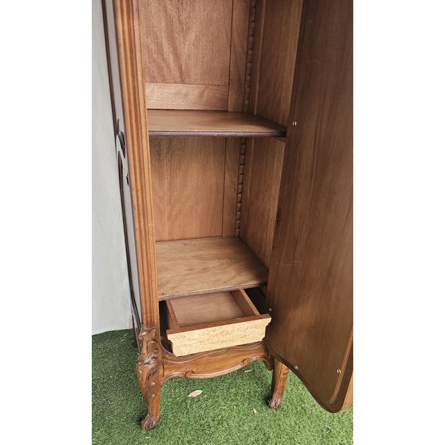 Late 19th Century French Armoire, Rococo, Louis XV Style, Mirrored Doors For Sale - Image 14 of 18