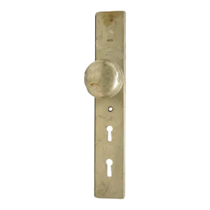 Vintage Nickel Plated Dummy Door Knob Set