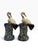 Early 20th Century Chinese Export Majolica Style Crane Spill Vases - A Pair For Sale In West Palm - Image 6 of 7