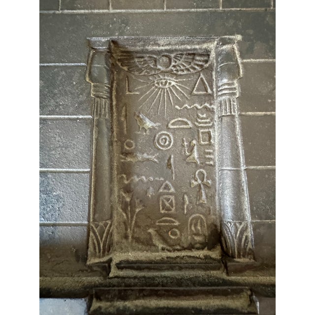 1920s 1920s Egyptian Revival Cast Iron Bradley & Hubbard Bookend For Sale - Image 5 of 10