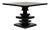 NOIR Corum Square Table, Hand Rubbed Black For Sale