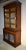 Wood English Regency Mahogany Bookcase China Cabinet With Brass Lattice Doors For Sale - Image 7 of 12