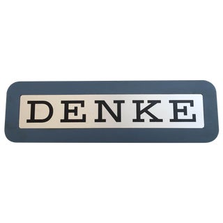 Vintage IBM "Denke" Sign For Sale