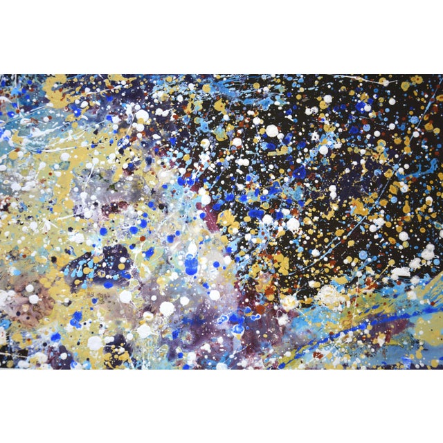 Textile Milky Way. Space.Modern Original Painting.Iryna Kastsova For Sale - Image 7 of 12