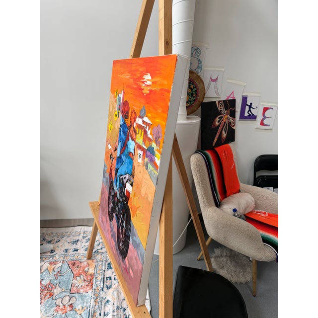 I painted Together Towards Tomorrow to show the feeling of moving forward with someone you trust. The painting shows two...