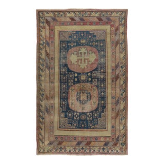 Antique East Turkestan Khotan Wool Rug, 1920–1930 by Rug & Kilim For Sale