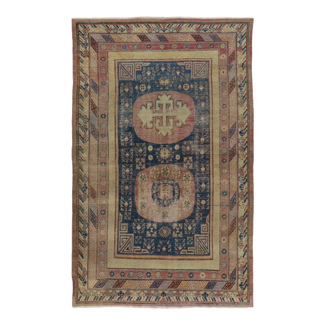 Antique East Turkestan Khotan Wool Rug, 1920–1930 by Rug & Kilim For Sale