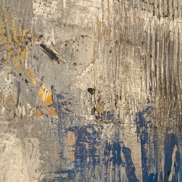 Mid-Century Oversized Abstract Figurative Oil on Canvas by California Artist For Sale - Image 10 of 12