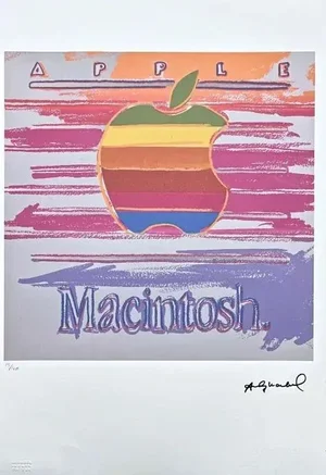 After Andy Warhol, Apple - Rainbow, 1980s, Lithograph