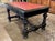Traditional Italian Baroque Black Lacquered Writing Table With Red Leather Top For Sale - Image 3 of 6