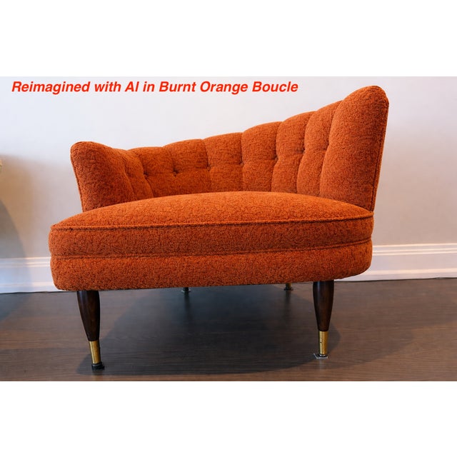 Light Yellow Pair of 1960s Mid-Century Modern Kagan Style Channel Backed Chairs For Sale - Image 8 of 15