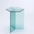 Blue lucite hexagonal side table modern has modern architectural design. Designed with a different perspective, this...