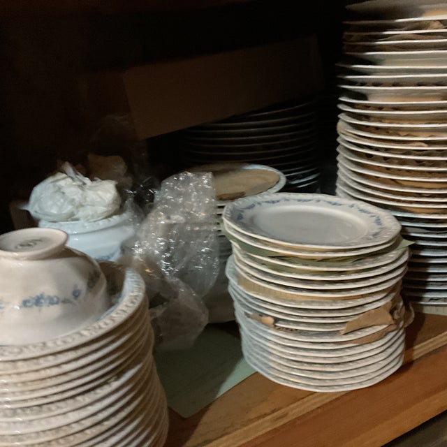 New 1970s Dinner & Tea Set With Blue Garland by Rosenthal - 100 Piece Set For Sale - Image 11 of 14