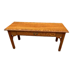 Late 20th Century Tom Seely Furniture Solid Oak Coffee Table