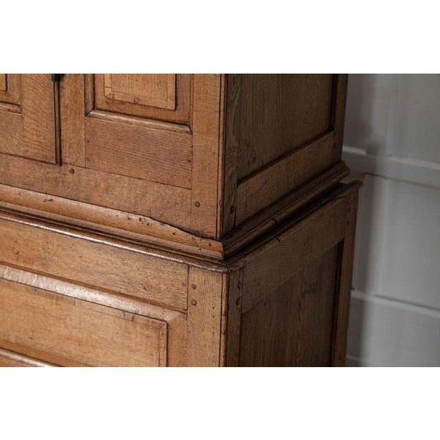 Large English Oak Livery Cupboard, 1790 For Sale - Image 14 of 18