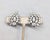 1950s Vintage Signed Mazer Brothers Rhodium Plated Clear Rhinestone Clip Earrings-2 Pieces For Sale - Image 5 of 7
