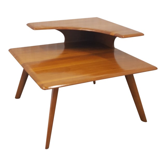 1970s Danish Modern Corner Side Table Chairish