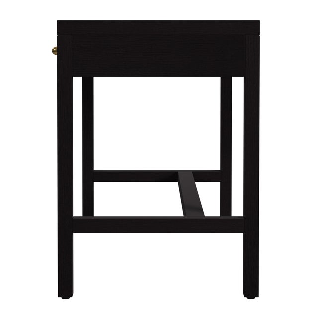 2020s Nora 40 in. W Rectangular Wood 2 Drawer Writing Desk, Antique Coffee For Sale - Image 5 of 8