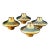 Hein Studio Solid Brass Candle Holders Set of 4, Scandinavian Modern Candlesticks For Sale