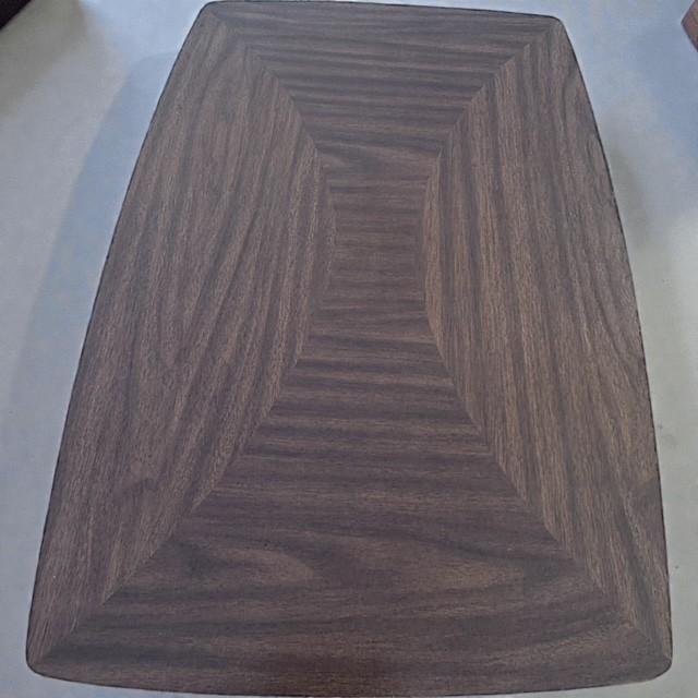 Vintage Mid-Century Modern End Table With Sculpted Wood Base, C. 1960s For Sale In Miami - Image 6 of 9