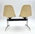 Metal Tandem Bench in Fiberglas with Naugahyde Leather Seat by Charles & Ray Eames for Herman Miller, 1960s For Sale - Image 7 of 18