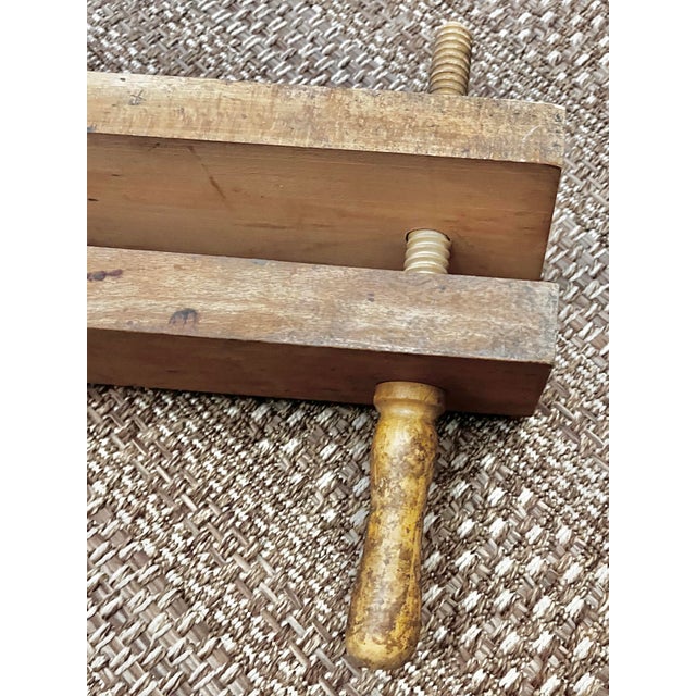 Wood Vintage Professional Bookbinding Block Finishing Press For Sale - Image 7 of 12