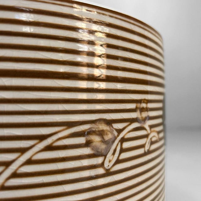Brown Vintage Ceramic Japanese Hibachi, 1950s For Sale - Image 8 of 17