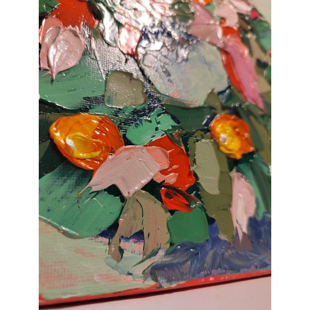 Contemporary The Warmth of a Family Christmas, Oil on Canvas For Sale - Image 3 of 8