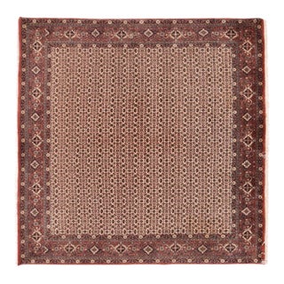 Vintage Brown Bidjar Rug 8'3'' X 8'3'' For Sale