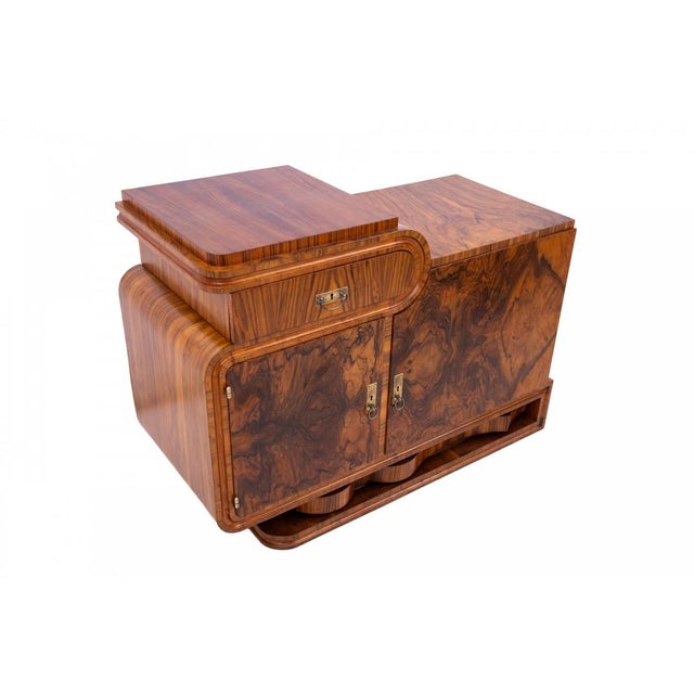 Art Deco Chest of Drawers, Poland, 1940s For Sale - Image 4 of 14