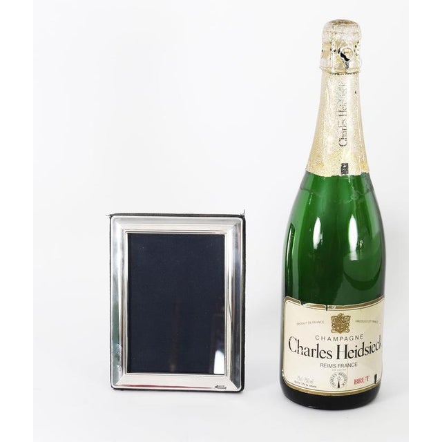 Vintage Sterling Silver Rectangular Portrait Photo Frame attributed to Carrs, 1990s For Sale - Image 6 of 8