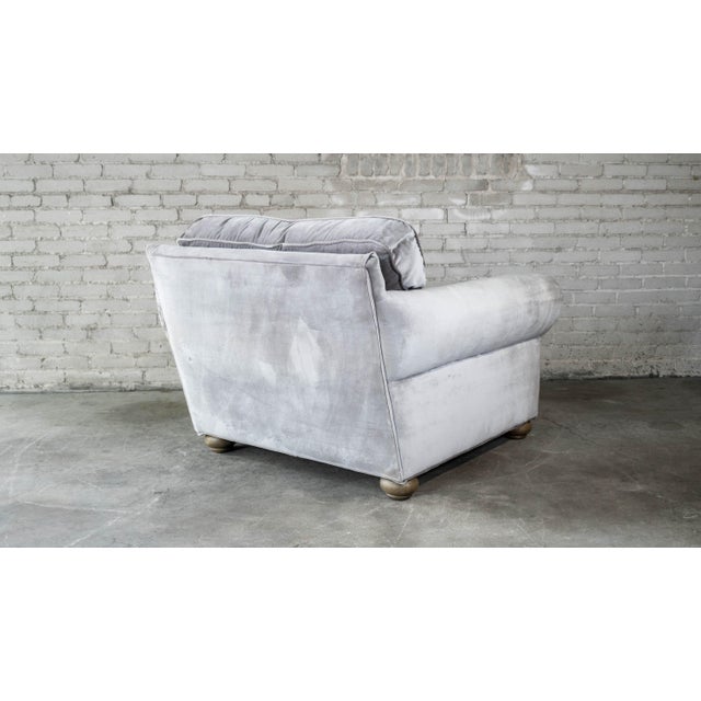 Restoration Hardware Lancaster Luxe Velvet Chair For Sale - Image 13 of 18