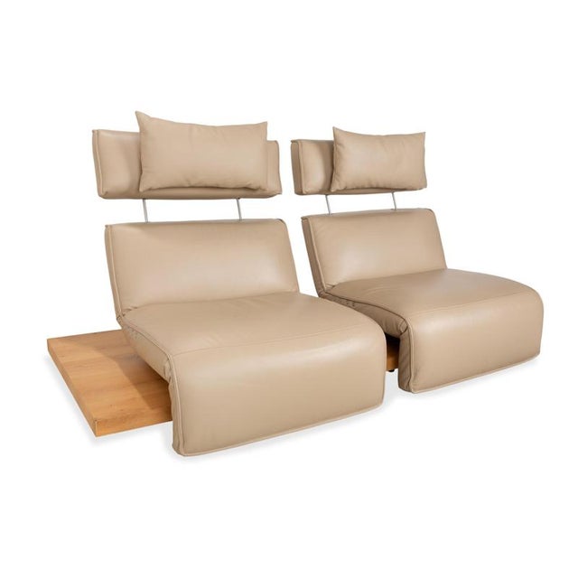 Free Motion Etino Two-Seater Sofa in Leather from Koinor For Sale - Image 4 of 18