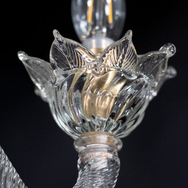 Vintage Ca’ Rezzonico Style Gold‑Infused Murano Chandelier, in the Manner of Giuseppe Briati For Sale - Image 13 of 18