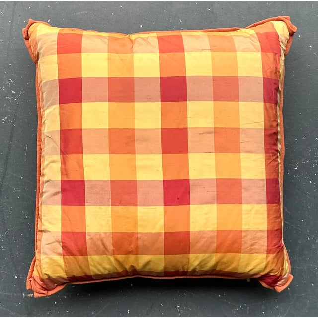 Vintage Regency Pastoral Throw Pillow For Sale - Image 4 of 7