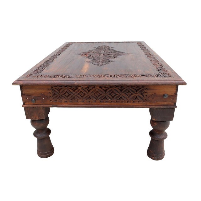 Brown Vintage Wooden Coffee Table, 1970s For Sale - Image 8 of 18