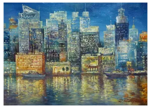 Rolands Krisjans, New York, Oil on Canvas, 2012