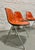 1950s Set of 4 Mid Century Modern Charles & Ray Eames Herman Miller Padded Shell Chairs, Early 1950's Stacking Bases For Sale - Image 5 of 15