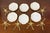 Antique French Haviland Limoges 6 Plate Set With Brass Depose Leboullanger Freres Wall Hangers For Sale In Louisville - Image 6 of 7