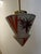 This rare ceiling lamp dates from the Art Deco period and was most likely made in Vienna, Austria. The diamond-shaped...