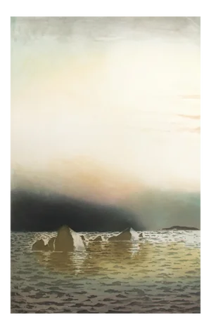 Contemporary Russell Baker "Eastern Straits I" Hand Signed Aquatint Etching