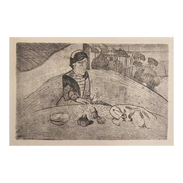 Paul Gauguin & Armand Seguin Woman With Figs Etching For Sale