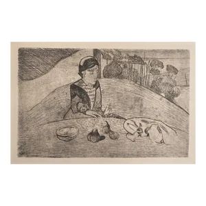 Paul Gauguin & Armand Seguin Woman With Figs Etching