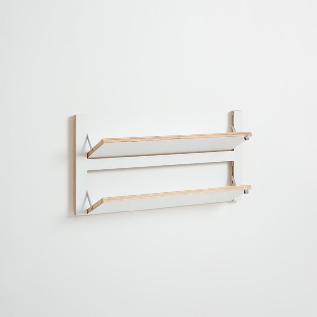 Not Yet Made - Made To Order 80×40-2 Fläpps Shoe Shelf in White from Ambivalenz For Sale - Image 5 of 6